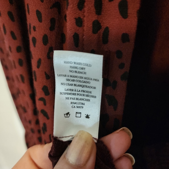 Revolve | Rails Jet Spotted Crop Wide Leg Jumpsuit In Rust Spotted - Picture 11 of 12